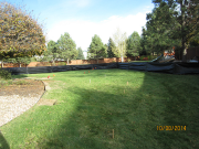 Silt fence around addition site for erosion control