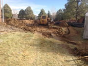 Beginning foundation excavation