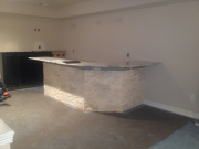 Granite countertop installed