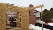 Braced porch beam