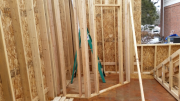 Framed interior walls