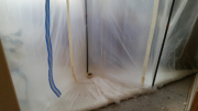 Plastic barrier for dust control
