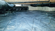 10 mil poly covering over crawlspace floor