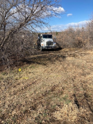 Installing gas line to house