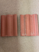 Roof tile selected to match existing