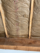 Existing batt ceiling insulation