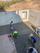 Basement floor installation