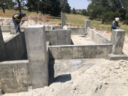 Stripped foundation forms