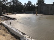 Finishing basement concrete