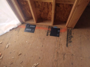 Blocking off insulation holes