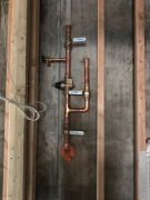 Water main connection with PRV