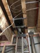 Basement fan installed