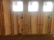 Main floor closed cell foam insulation