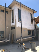 Siding in progress