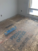 Flooring material marked in each room