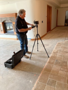 Gregory laser measuring for the metal bar top