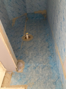 Waterproofing on shower pan