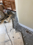 Tile floor demo in progress