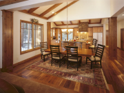 View of Kitchen and Dining Room