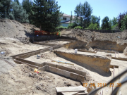 Garage footings in progress