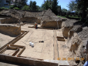 Partial basement footings