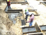 Future electric ground (UFER) tied to footing steel