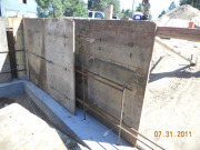 Garage wall rebar and footing