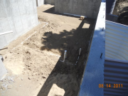 Rough-in plumbing for future basement bath