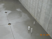 Basement bath area slab complete