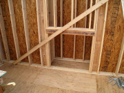 Opening for future fireplace
