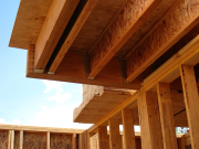 Second floor overhang at garage
