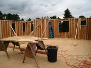 Second floor exterior walls