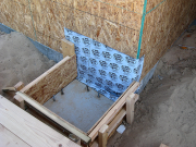 OSB protected before concrete pour
