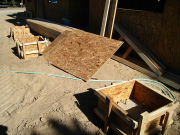 Extension for porch pilasters are formed
