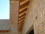 Truss tails are cut per string line