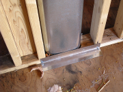 Duct works in 2x4 interior walls