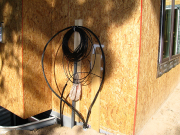 Electric, TV and phone connection