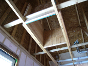Attic access in garage
