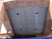 Soffit above rear deck