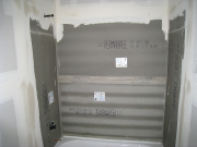 Tub surround with Durock for better moisture control