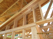 2x6 knee walls next to attic are sheathed