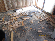 hardwood floor removed