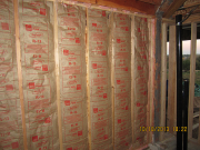 wall between existing home & addition is insulated