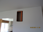 access in drywall to install fire sprinklers