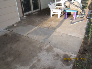 patio repair after new septic line