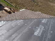 excellent roof underlayment and start of shingles