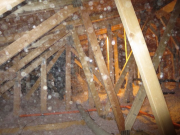 attic insulation in progress