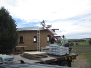 roof shingles were delivered