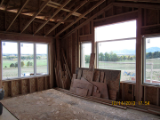 master bedroom windows are installed