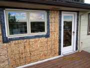 new kitchen door & laundry window are installed